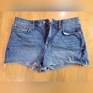 EUC Madewell Cut Off blue jean shorts